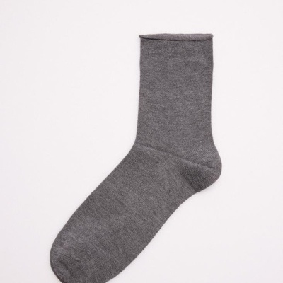 Peúga bambu sem punho remalhada à mão