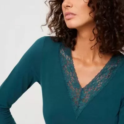 CAMISOLA ALGODÃO COM RENDA