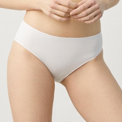 Cueca midi de algodão