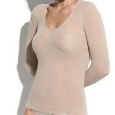 Camisola segunda pele sem costuras laterais