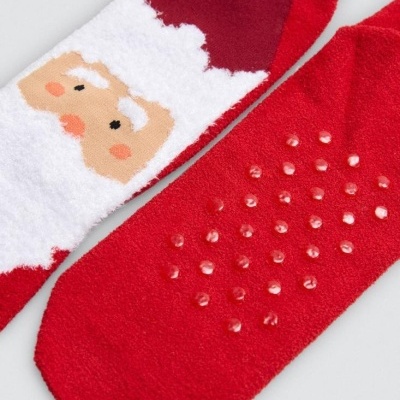 Meia antiderrapante motivos natal