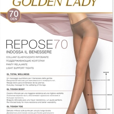 Collant elástico semi descanso transparente 70 den