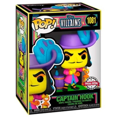 Figura POP #1081 Disney Villains Hook Black Light Exclusive