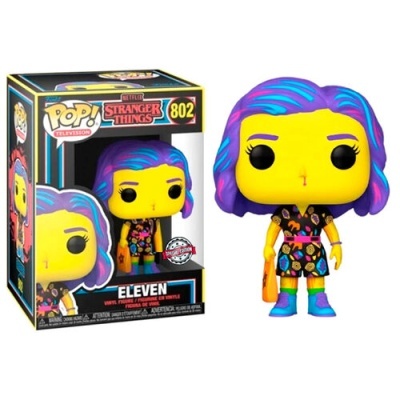 Figura POP #802 Stranger Things Eleven in Mall Outfit Black Light Exclusive