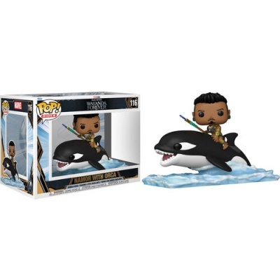 Figura POP #116 Marvel Black Panther Wakanda Forever Namor with Orca