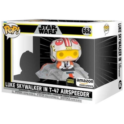 Figura POP #662 Rides Star Wars Luke Skywalker in T-47 Airspeeder Exclusive