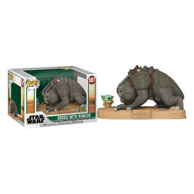 Figura POP #587 Star Wars Grogu with Rancor Exclusive