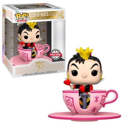Figura POP #1107 Walt Disney World 50th Queen of Hearts at mad tea party Exclusive