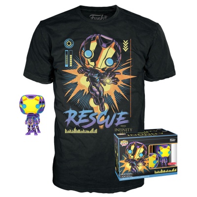 Set figura POP & Tee Marvel os Vingadores Avengers Rescue Exclusive