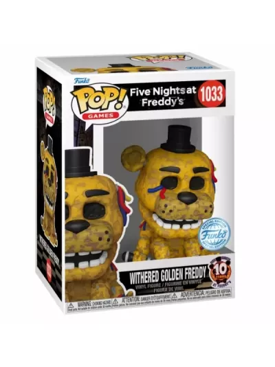 Funko Pop! #1033 Vinyl Withered Golden Freddy - Five Night at Freddy's