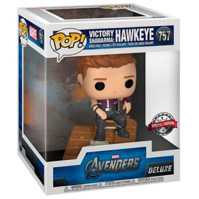 Figura POP #757 Marvel Avengers Hawkeye Victory Shawarma Exclusive