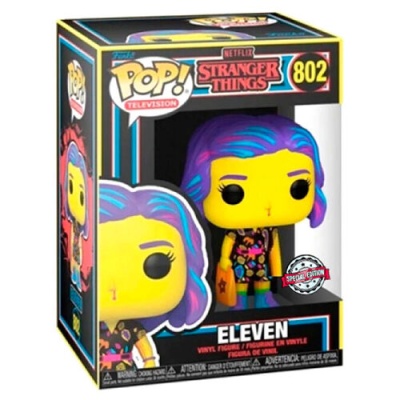 Figura POP #802 Stranger Things Eleven in Mall Outfit Black Light Exclusive