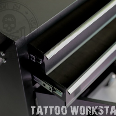 CARRINHO - ESTAÇÃO DE TRABALHO DE TATUAGEM PRETO