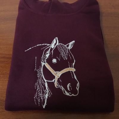 Sweat com Capuz Bordada