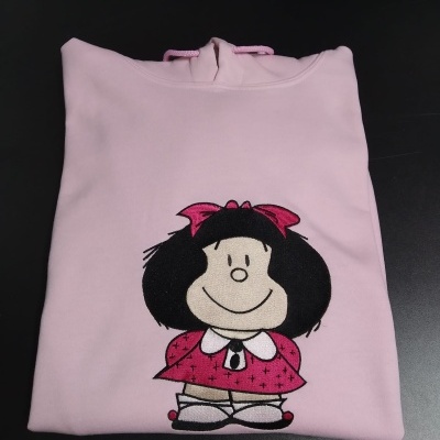 Sweat com Capuz Bordada