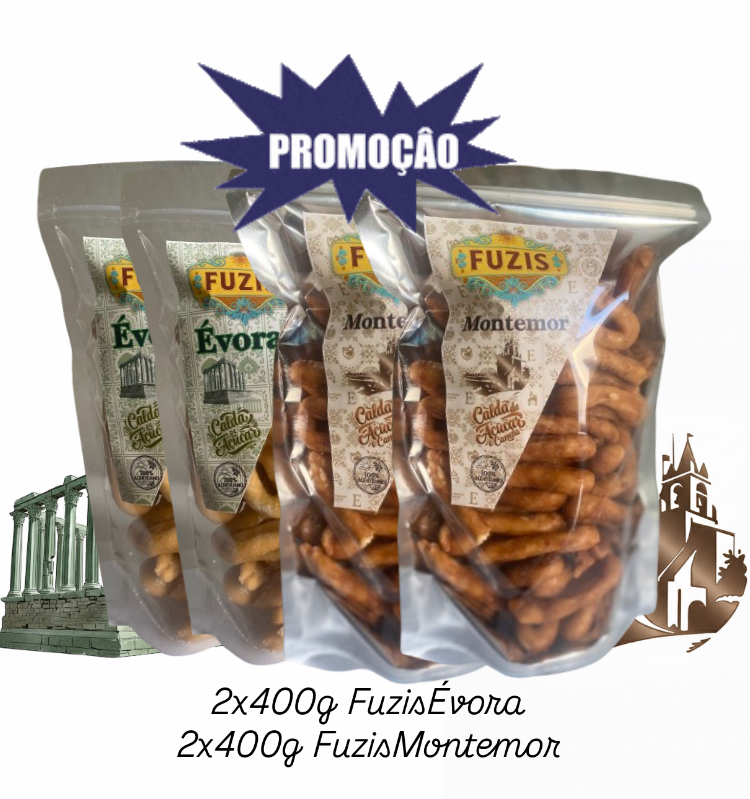 Promoçao 2 x 400g Fuzis Evora + 2 x 400g Fuzis Montemor