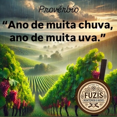 Ano de muita chuva, ano de muita uva.” 🍇☔