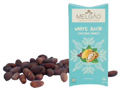 Tablete 100g Chocolate Branco, White Azor 35%