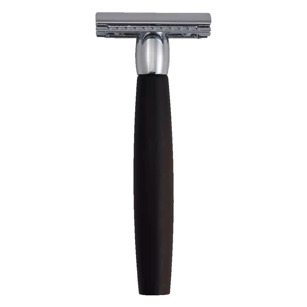 Merkur 49C Ebony Wood Safety razor closed comb