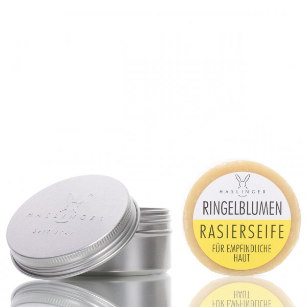Haslinger Shaving Soap 60gr IN ALUMINUM BOX
