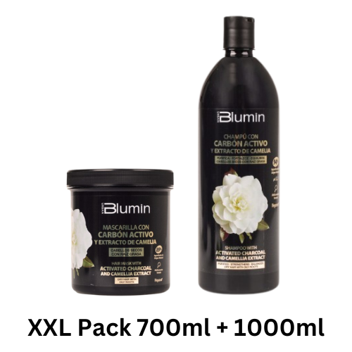 Blumin Pack Shampoo+Máscara Carvão Ativo e Extrato de Camélia