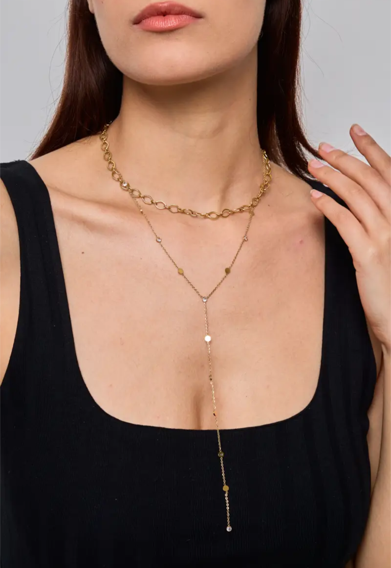 Elysian Elegance Necklace in Stainless Steel