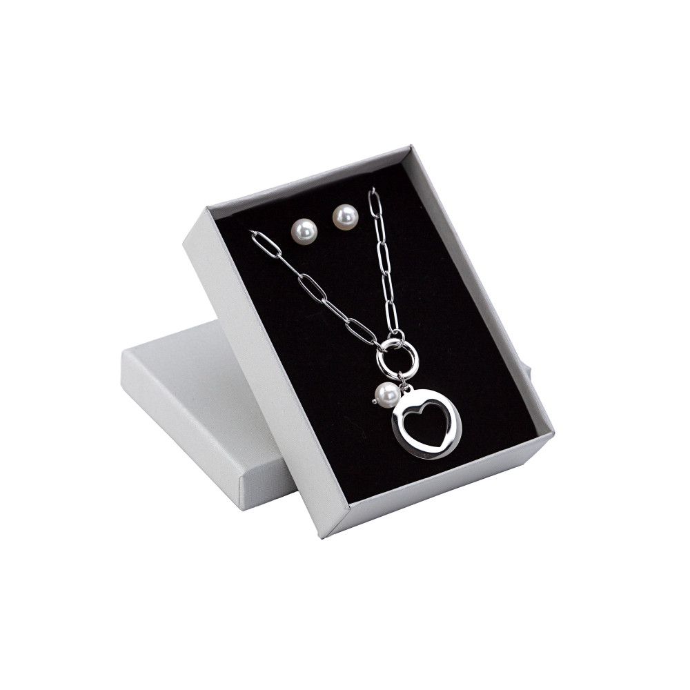 Conjunto Colar+Brincos em Aço