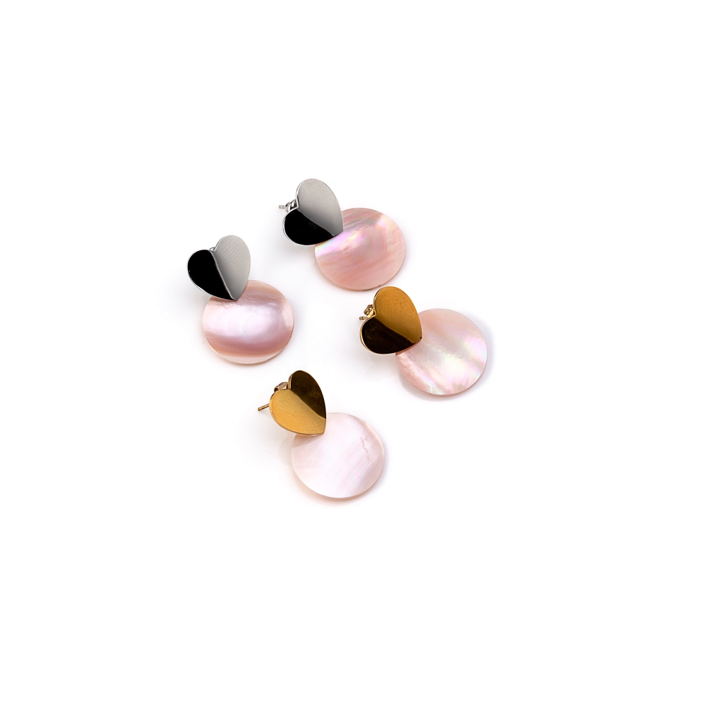 Conjunto Colar+Brincos em Aço