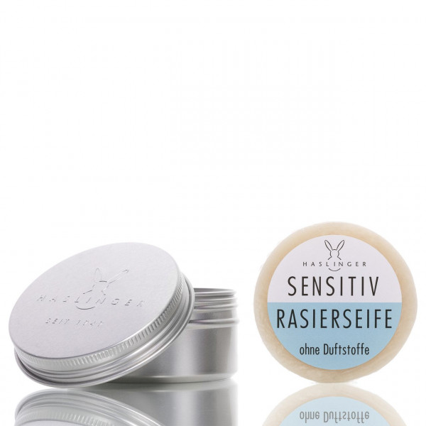 Haslinger Shaving Soap 60gr IN ALUMINUM BOX