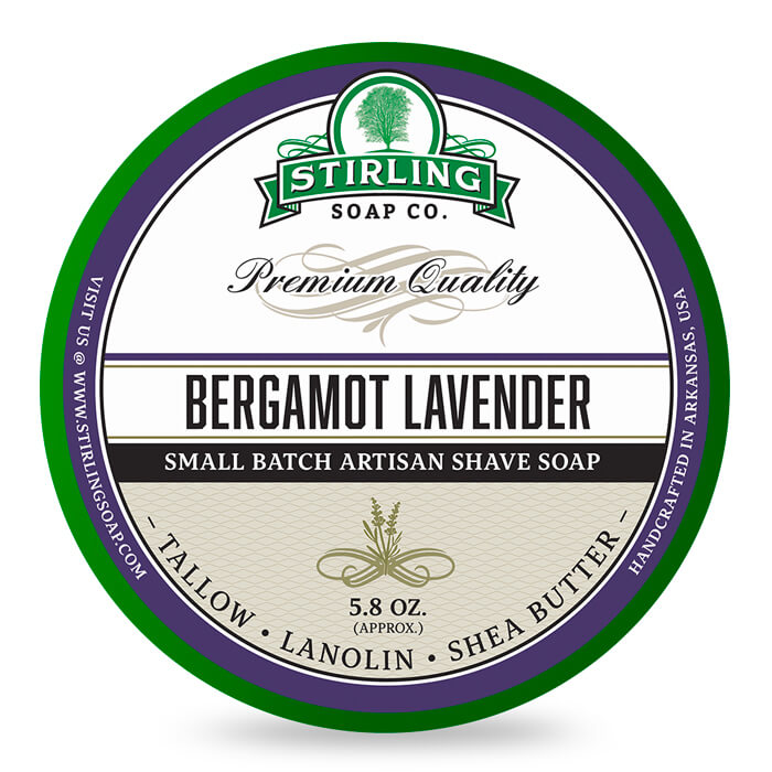 Stirling Soap Company Shaving Cream Bergamot Lavender 170ml Stirling Soap Company Shaving Cream Bergamot Lavender 170ml