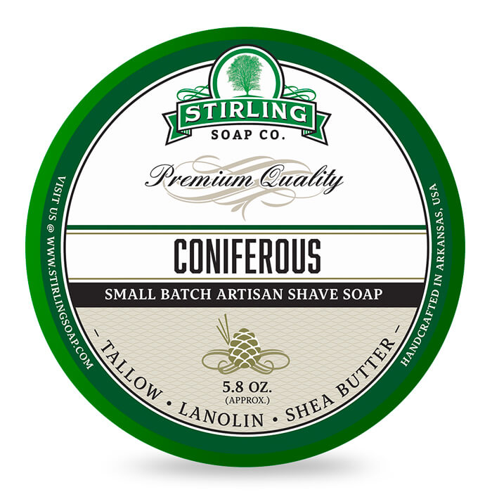 Stirling Soap Company Shaving Cream Coniferous 170ml Stirling Soap Company Shaving Cream Coniferous 170ml