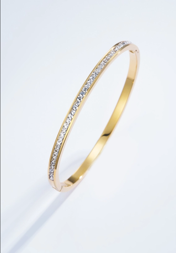 Golden Radiance Bracelet in Stainless Steel
