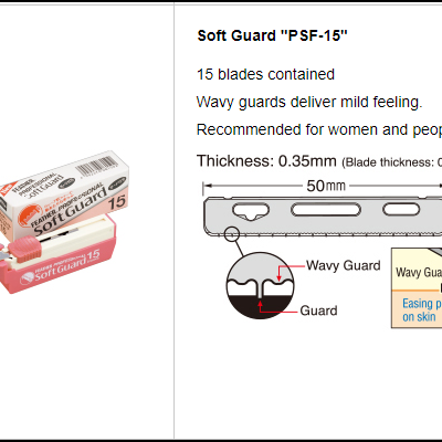 Feather SoftGuard 15 Blades
