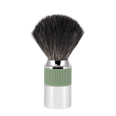 Pincel de barbear Mühle NEO verde sálvia com fibra preta