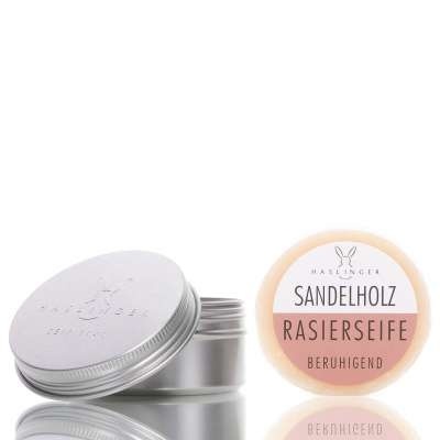 Haslinger Shaving Soap 60gr IN ALUMINUM BOX