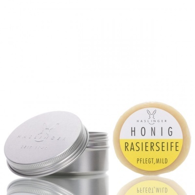 Haslinger Shaving Soap 60gr IN ALUMINUM BOX