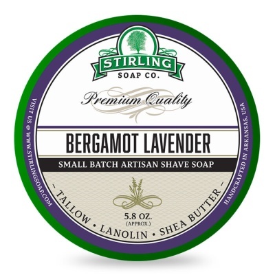 Stirling Soap Company Shaving Cream Bergamot Lavender 170ml