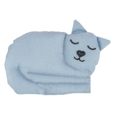 GATO EM TECIDO COM RECHEIO DE VALERIANA