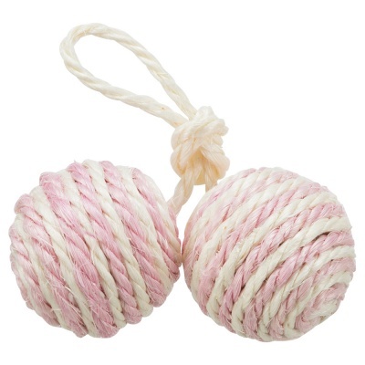 BOLA DUPLA EM SISAL RECHEADA COM CATNIP