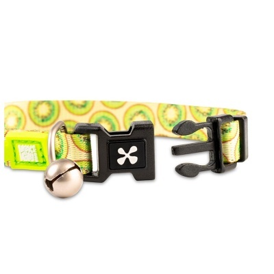 MAX & MOLLY - COLEIRA PARA GATO COM ID TAG "KIWI"