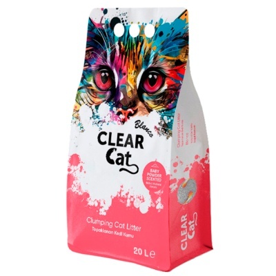 CLEAR CAT BLANCO - LITTER BABY POWDER (TALCO)