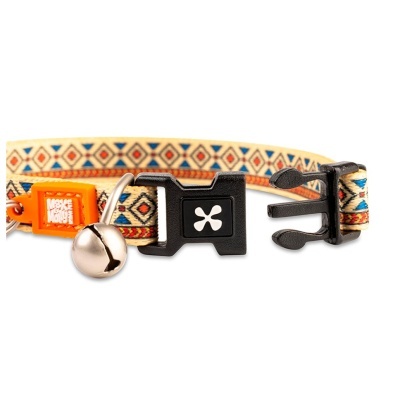MAX & MOLLY - COLEIRA PARA GATO COM ID TAG "ETHNIC"