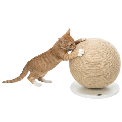 Bola em Juta P/ Arranhar C/ Base em MDF - TX