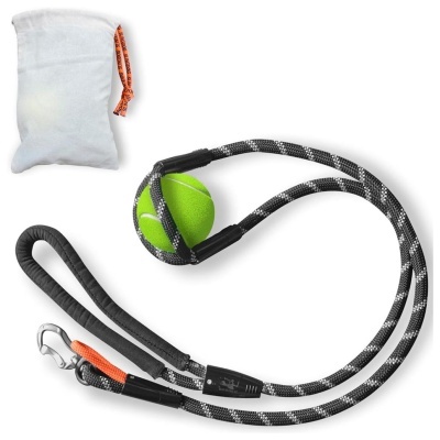 SLINGDOG - TRELA COM LANÇADOR E BOLA (2 EM 1)