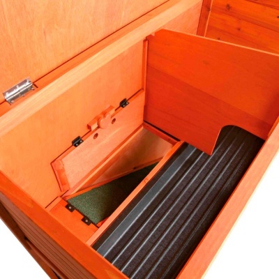 Jaula em Madeira "NATURA" C/ 2 Andares (Castanho) -TX