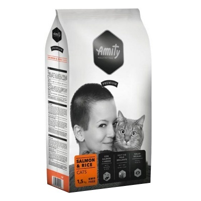 Amity Premium Gato Adulto - Salmão e Arroz