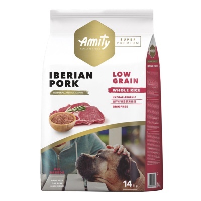 Amity Super Premium (Low Grain) Cão Adulto - Porco Ibérico
