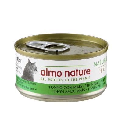 ALMO NATURE HFC CAT NATURAL - ATUM E MILHO DOCE