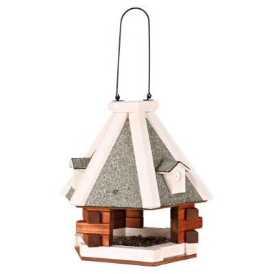 COMEDOURO "NATURA" COM TELHADO IMPERMEÁVEL PARA PENDURAR