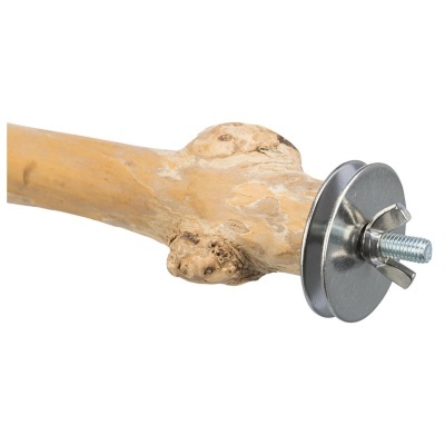 POLEIRO EM MADEIRA DE CAFÉ